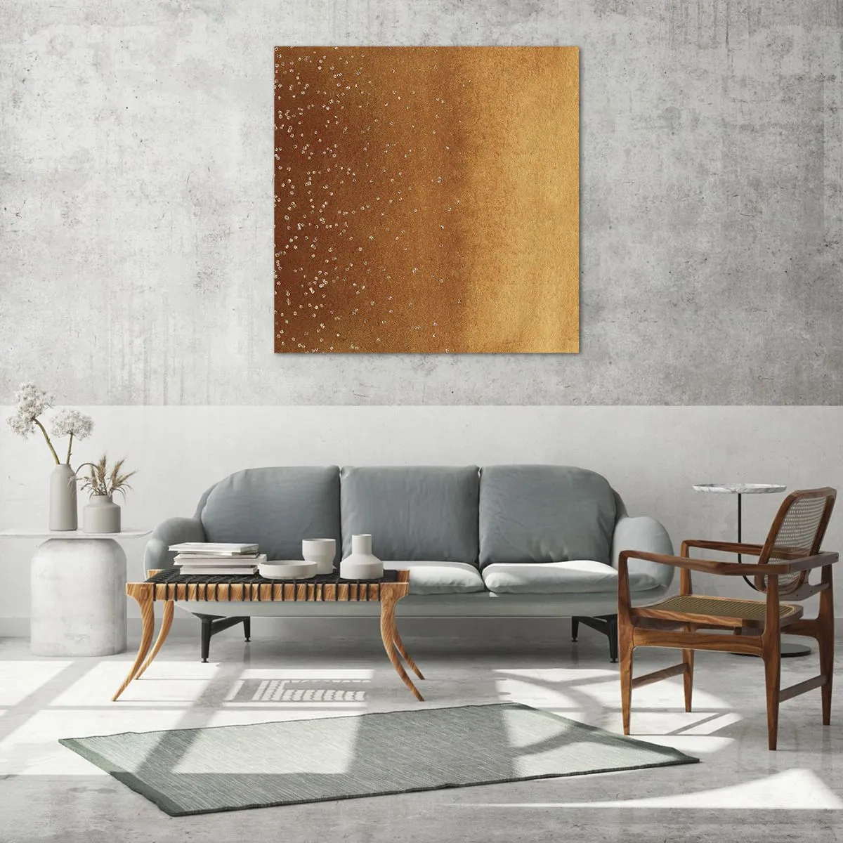 Glasbild - Bild auf glas - Die Geburt des Lichts - 40x40 cm