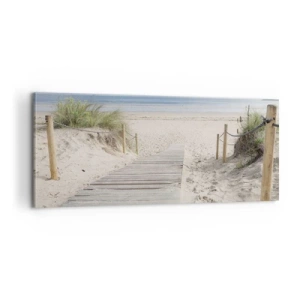 Bild auf Leinwand - Leinwandbild - Bis zum Horizont - 100x40 cm