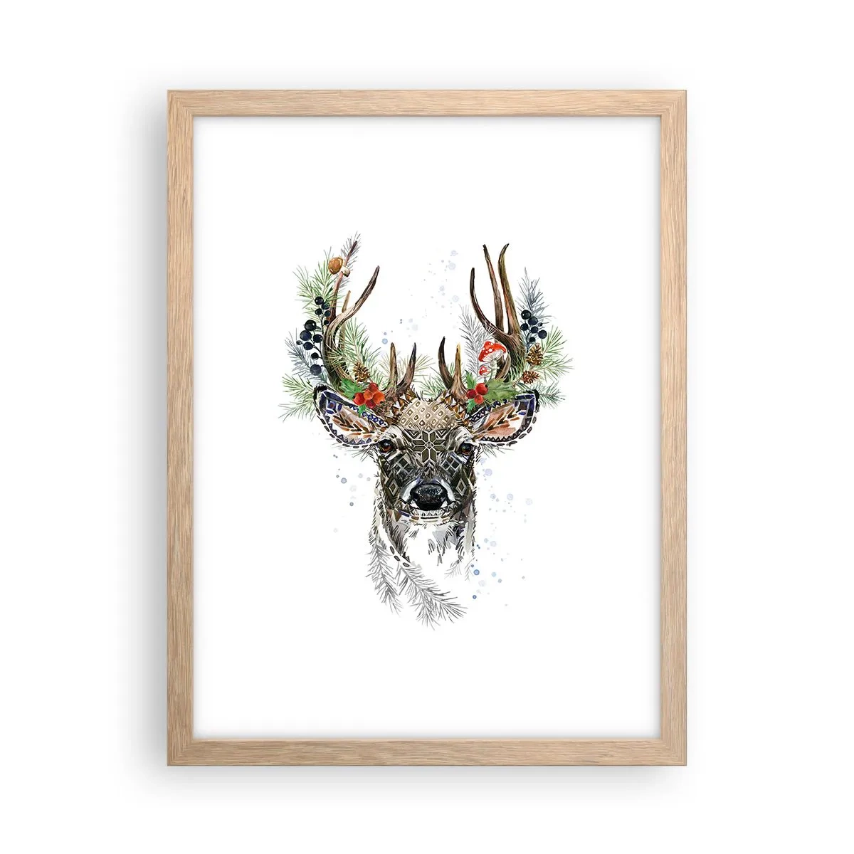 Poster in einem Rahmen aus heller Eiche - Im festlichen Gewand - 30x40 cm