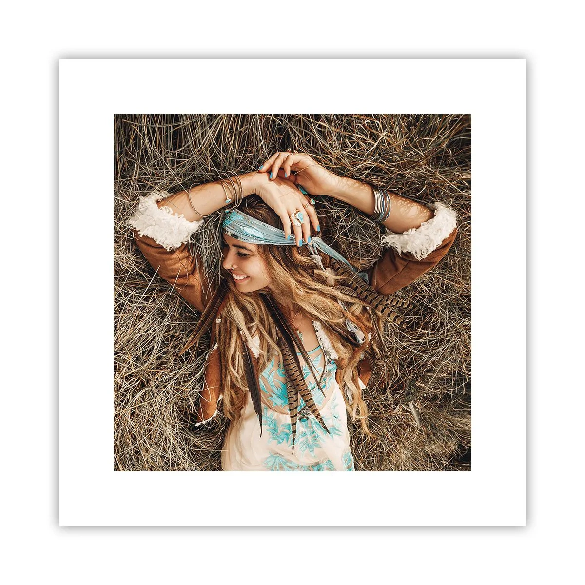 Poster - Auf dem Weg in den Sommer der Liebe - 30x30 cm