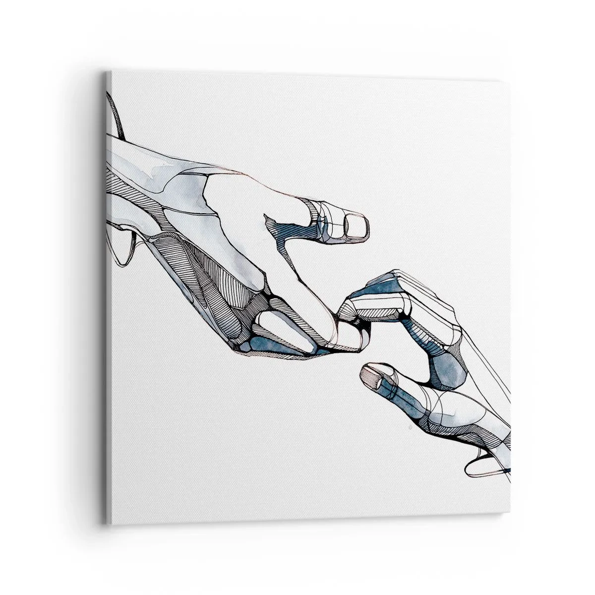 Bild auf Leinwand - Leinwandbild - Eine gute Geste - 70x70 cm