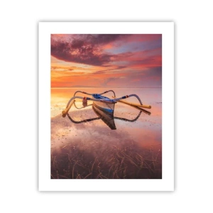 Poster - Die Ruhe eines tropischen Abends - 40x50 cm