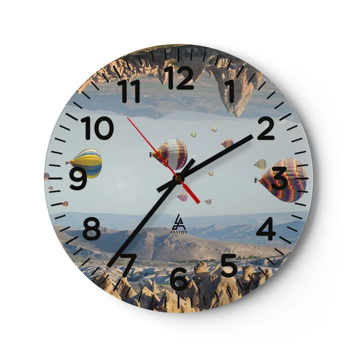 Wanduhr - Glasuhr - Hier ist alles möglich - 30x30 cm