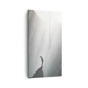 Bild auf Leinwand - Leinwandbild - Es gibt immer einen Ausweg - 55x100 cm