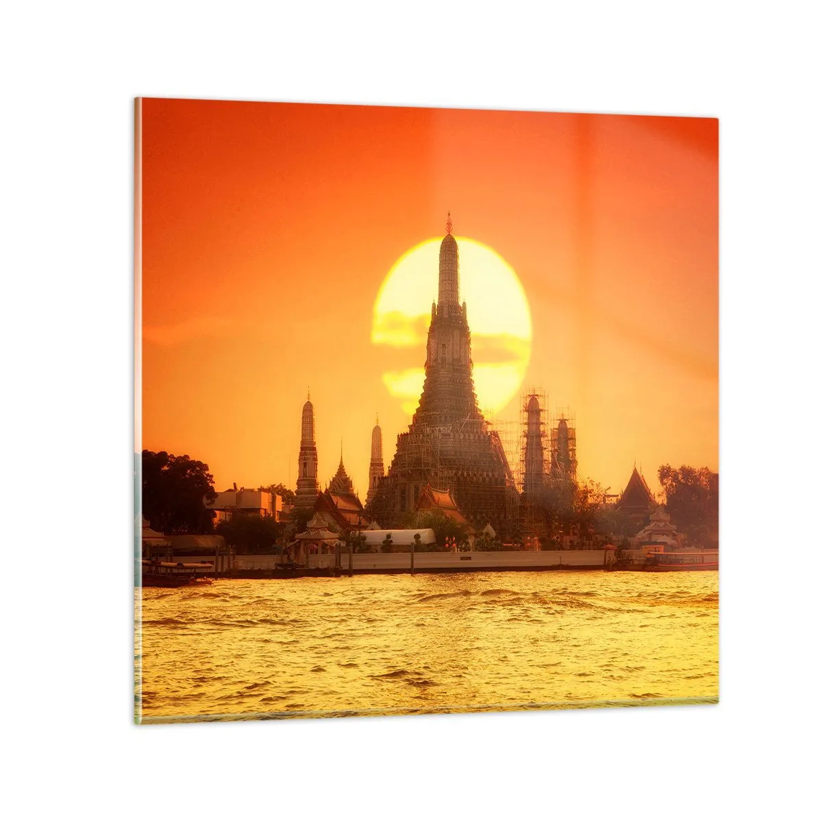 Glasbild - Bild auf glas - Der Sonne entgegen, immer der Sonne entgegen - 40x40 cm