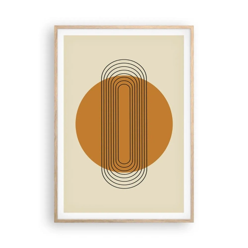 Poster in einem Rahmen aus heller Eiche - Perfekter Plan - 70x100 cm