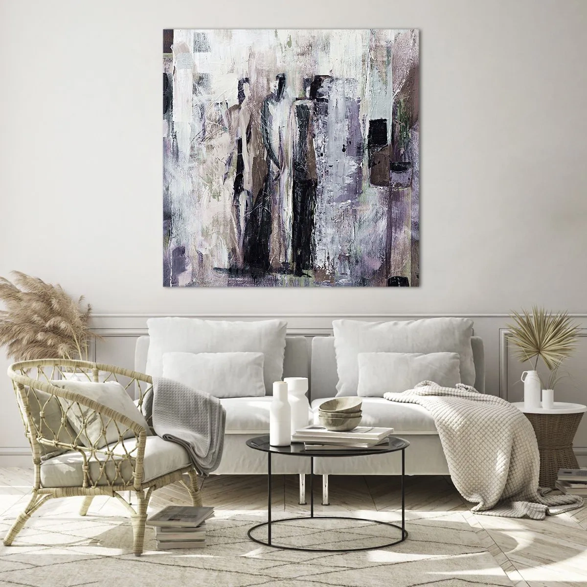 Glasbild - Bild auf glas - Die geheimnisvolle Drei - 40x40 cm