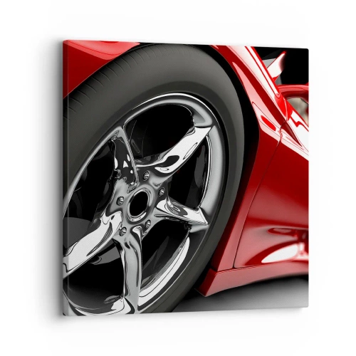 Bild auf Leinwand - Leinwandbild - Für Schnelligkeit gebaut - 30x30 cm