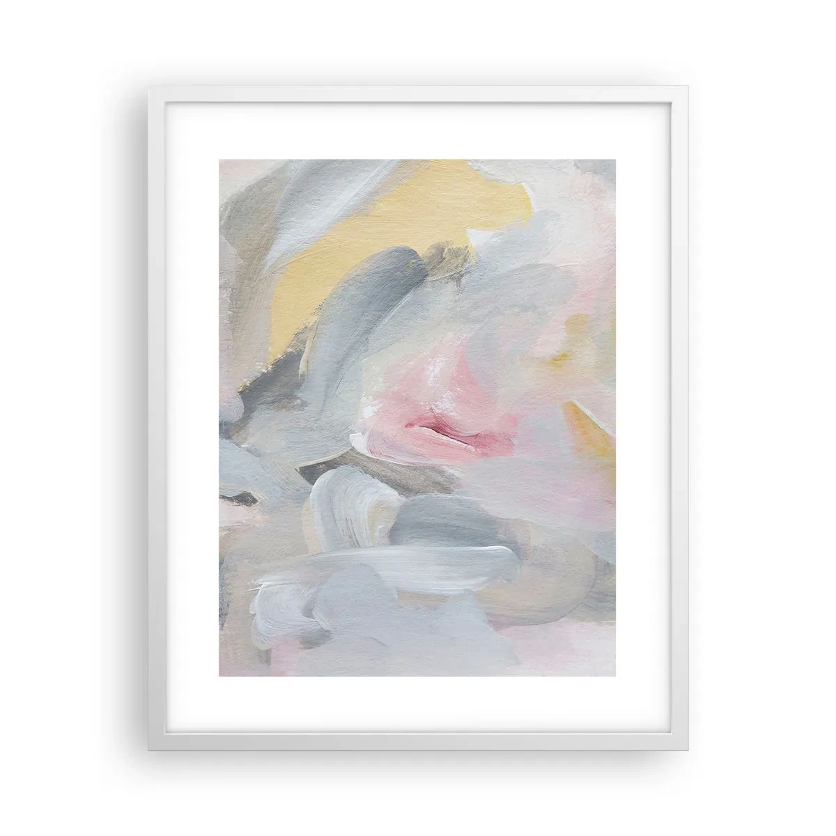 Poster in einem weißen Rahmen - In einer Pastellwelt - 40x50 cm