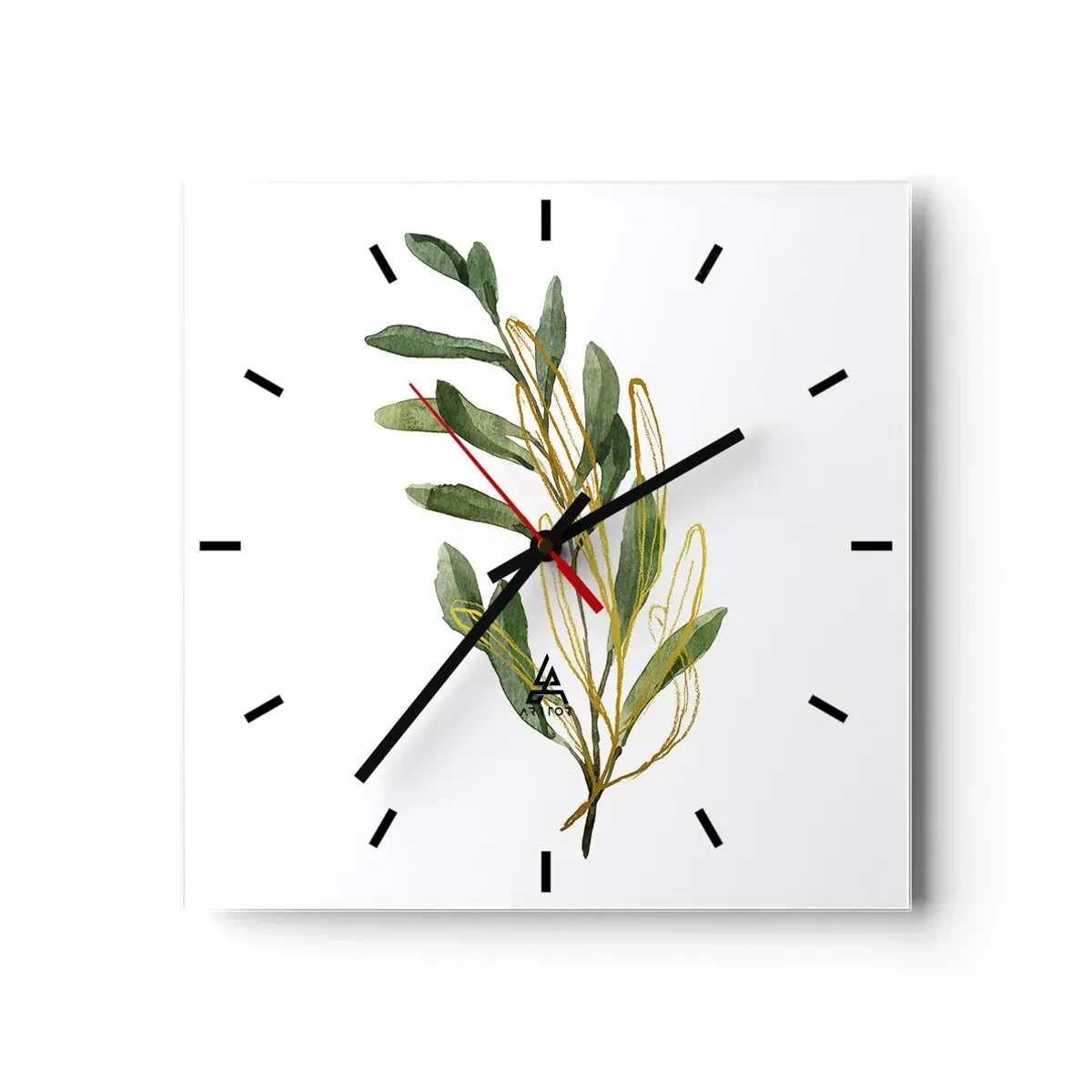 Wanduhr - Glasuhr - Alles was gut ist - 40x40 cm
