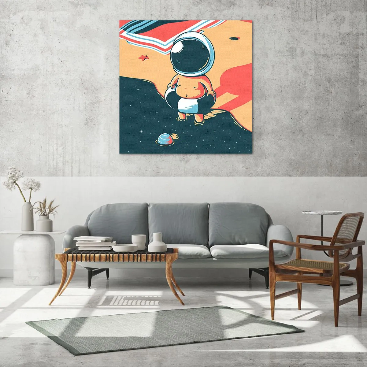 Glasbild - Bild auf glas - Aus einer anderen Perspektive - 70x70 cm