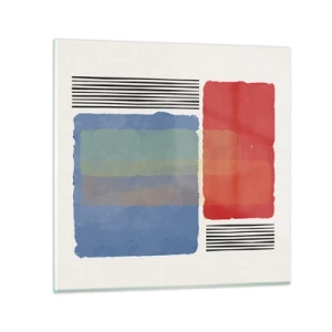 Glasbild - Bild auf glas - Der Geist und der Buchstabe der Geometrie - 50x50 cm