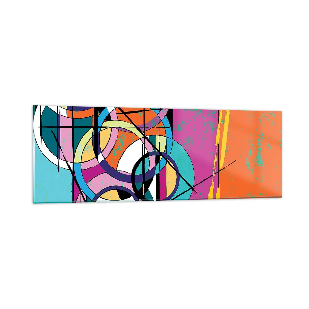Glasbild - Bild auf glas - Rad für Rad - 90x30 cm