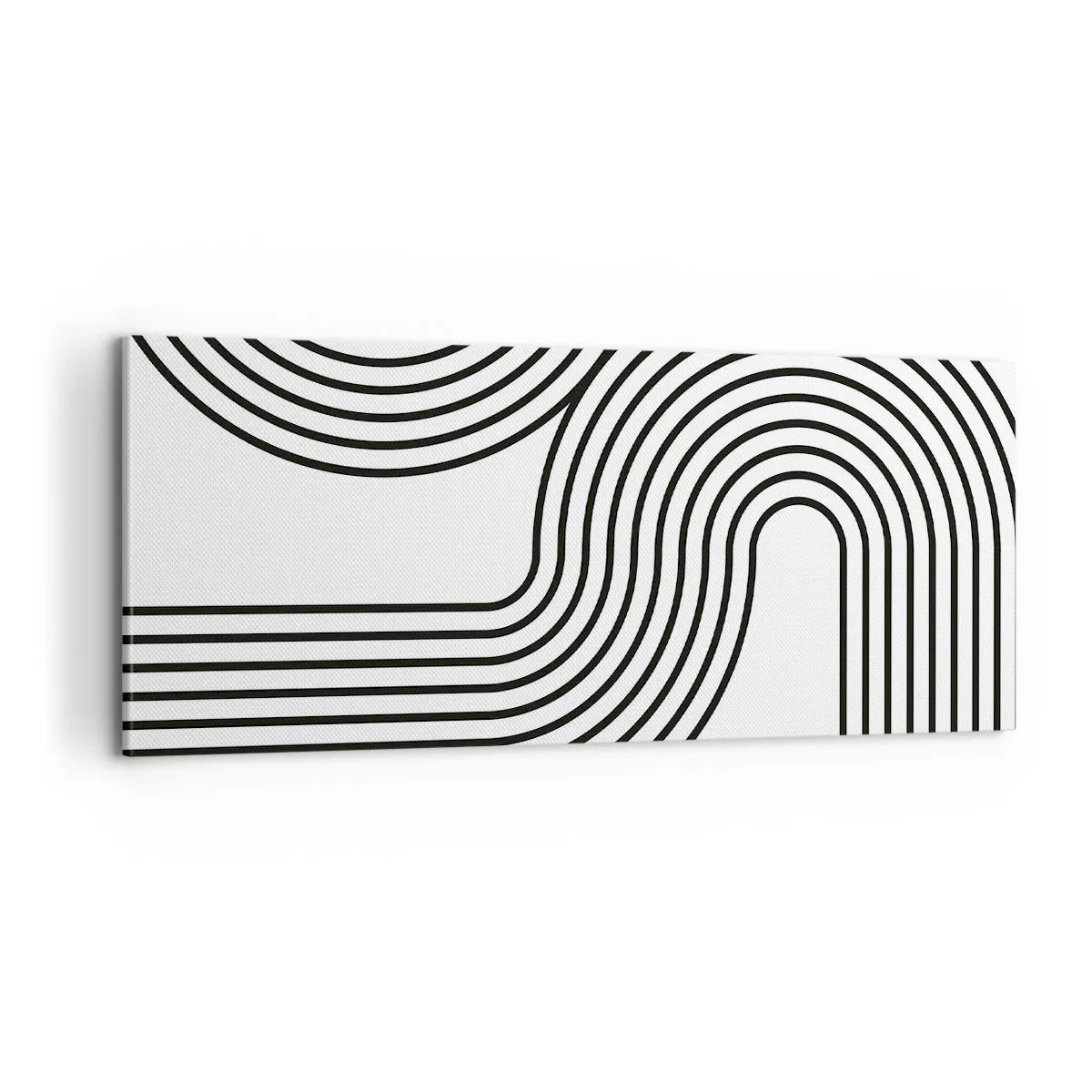 Bild auf Leinwand - Leinwandbild - An der Kurve - 100x40 cm