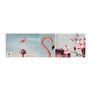 Fototapeten Muster Selbstklebend Deluxe Sticker - Basketball-Allegorie - Abstraktion, Flamingo, Vogel - 100x30 cm