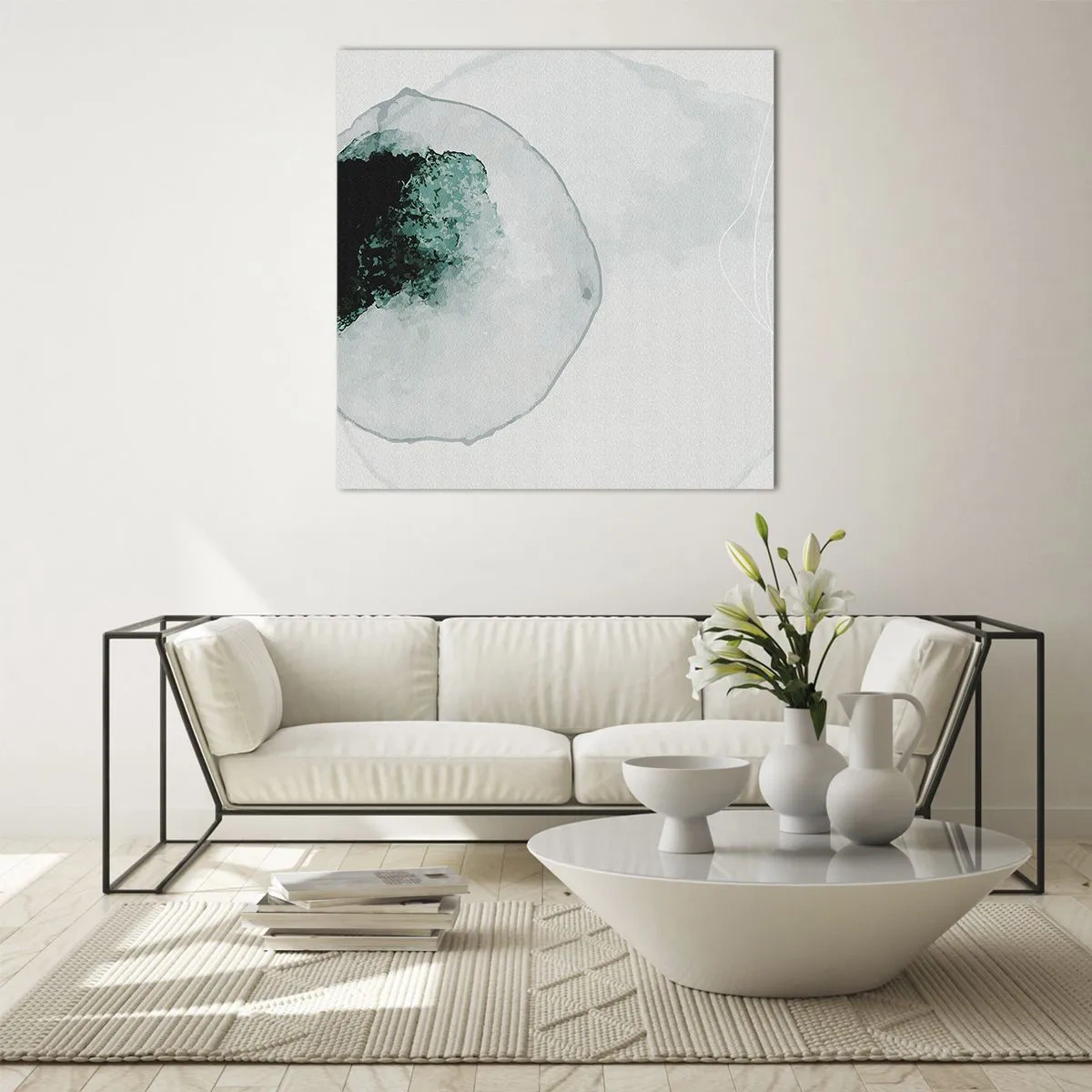 Glasbild - Bild auf glas - In einem Tropfen Wasser - 50x50 cm