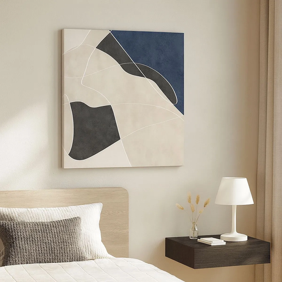 Bild auf Leinwand - Leinwandbild - Abstrakte Komposition – Farbkontrast - 30x30 cm