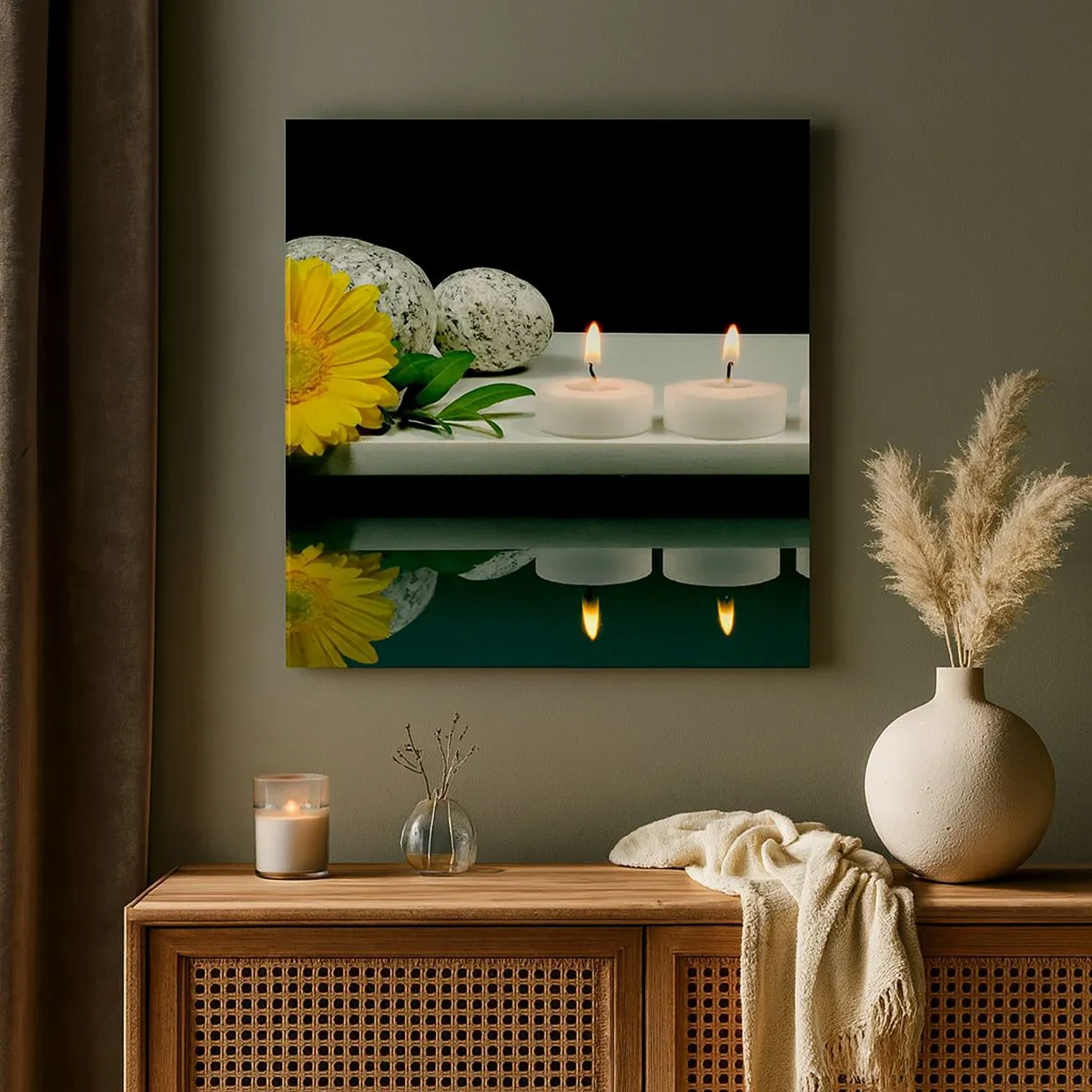 Bild auf Leinwand - Leinwandbild - Beruhigung der Sinne - 30x30 cm