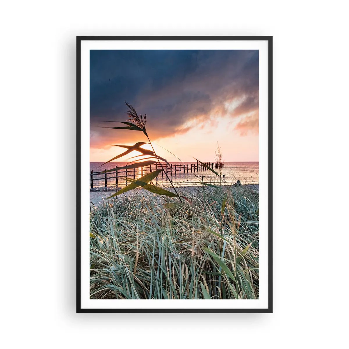 Poster in einem schwarzem Rahmen - Es vergeht nicht mit dem Wind - 70x100 cm