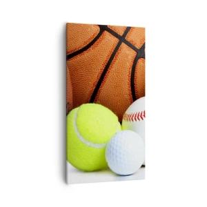 Bild auf Leinwand - Leinwandbild - Fußball verbindet uns! - 55x100 cm