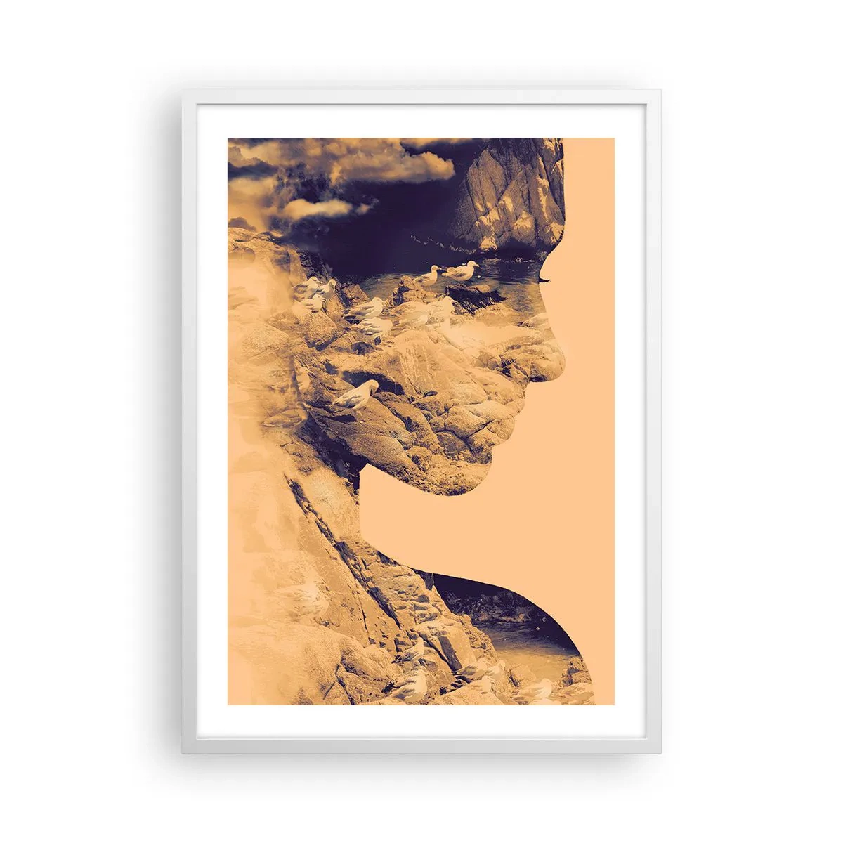 Poster in einem weißen Rahmen - Von Natur aus schön - 50x70 cm