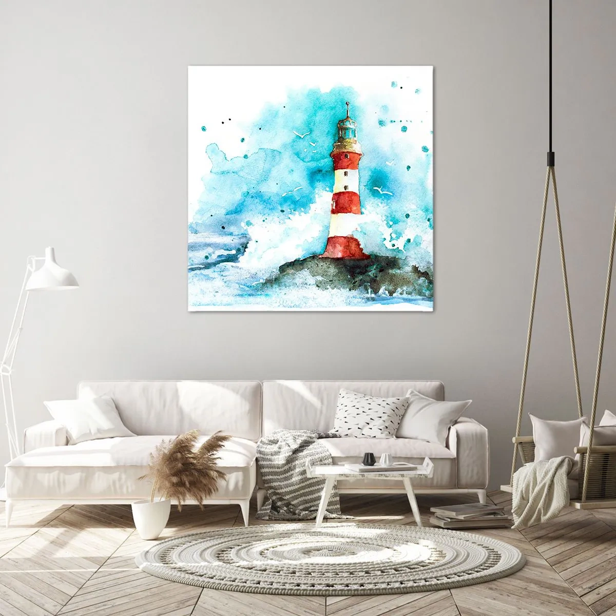 Bild auf Leinwand - Leinwandbild - Einheit der Elemente - 50x50 cm