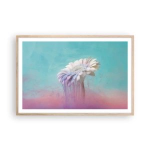 Poster in einem Rahmen aus heller Eiche - Blumenunterwelt - 91x61 cm