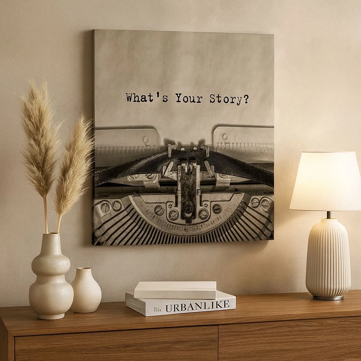 Bild auf Leinwand - Leinwandbild - Erzähl es mir - 30x30 cm