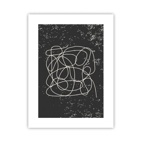 Poster - Wandernde, umherschweifende Gedanken - 30x40 cm