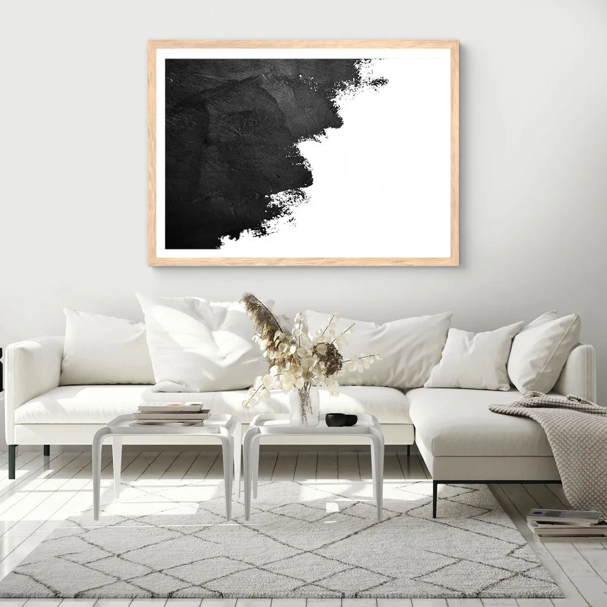 Poster in einem Rahmen aus heller Eiche - Elemente: Erde - 50x40 cm