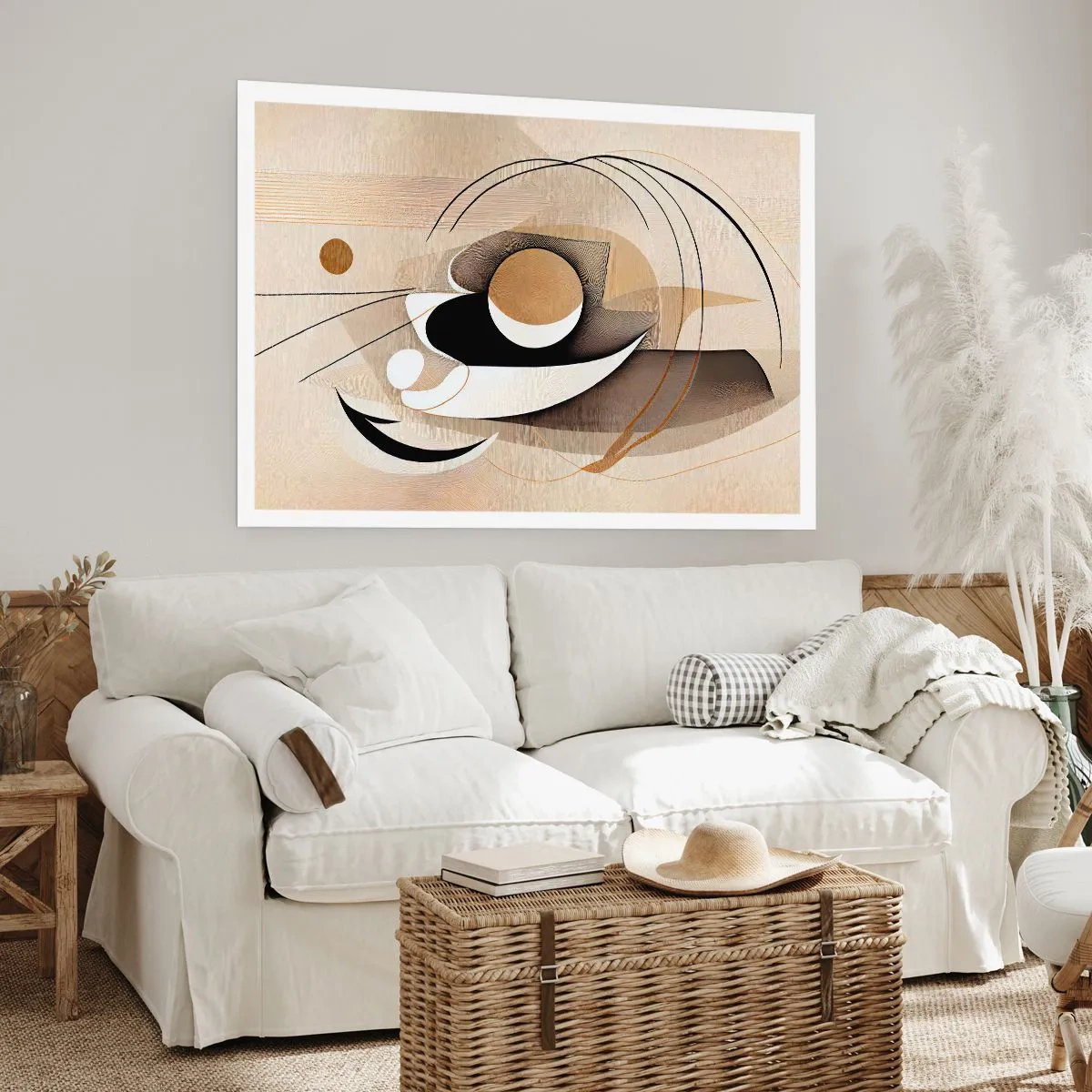 Poster - Komposition: die Essenz des Wortes - 50x40 cm