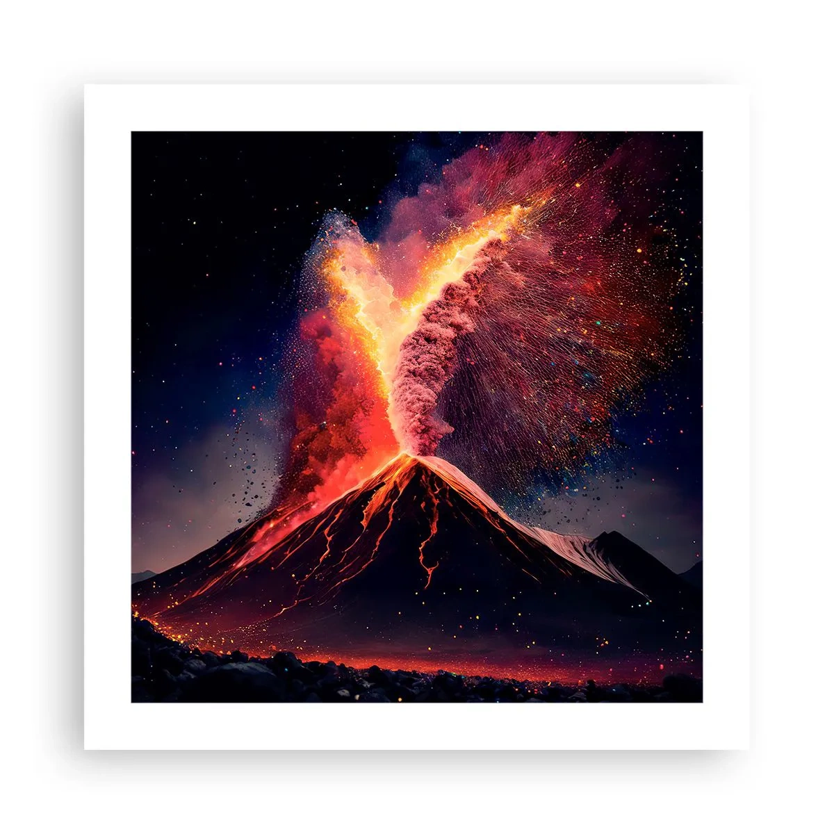 Poster - Schönheit und Horror - 50x50 cm