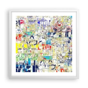 Poster in einem weißen Rahmen - Es freut einfach die Augen - 50x50 cm