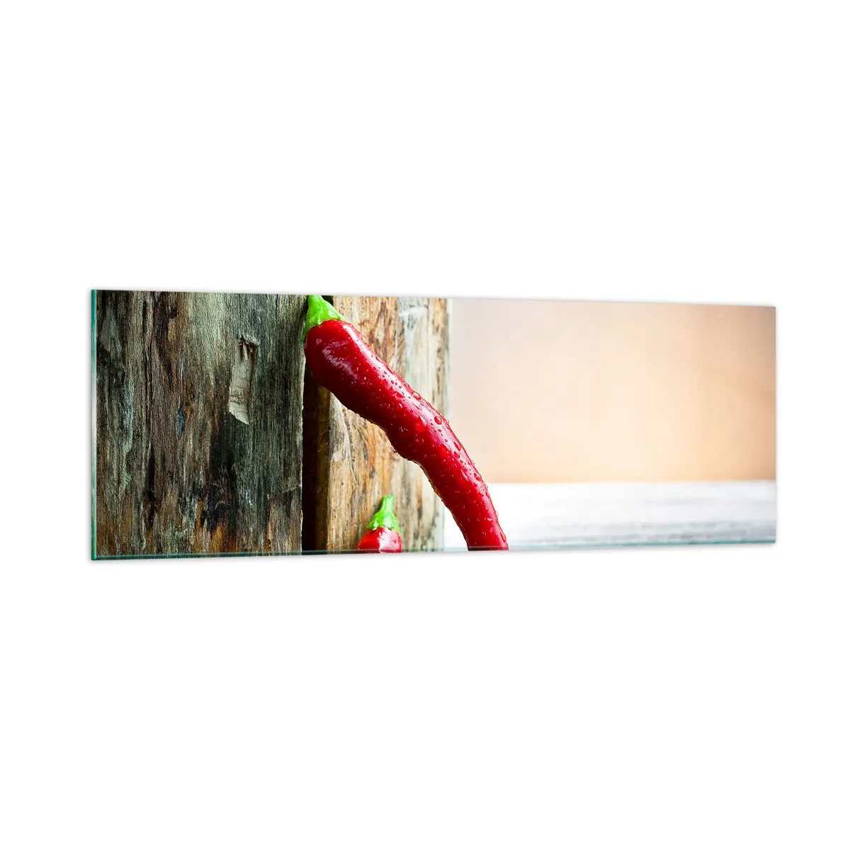 Glasbild - Bild auf glas - Red hot chili peppers - 90x30 cm