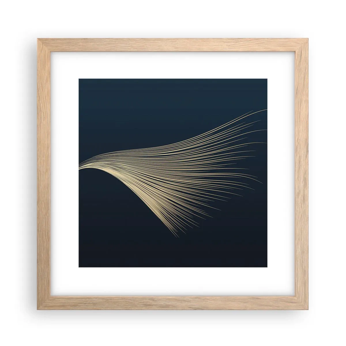 Poster in einem Rahmen aus heller Eiche - Wie das Haar eines Engels - 30x30 cm