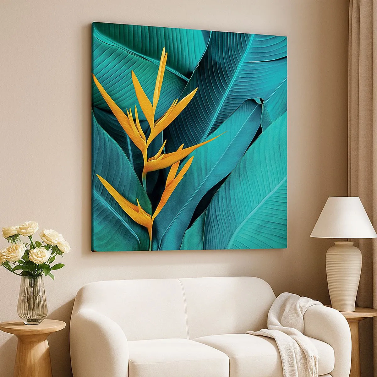 Bild auf Leinwand - Leinwandbild - Eden-Blume - 30x30 cm