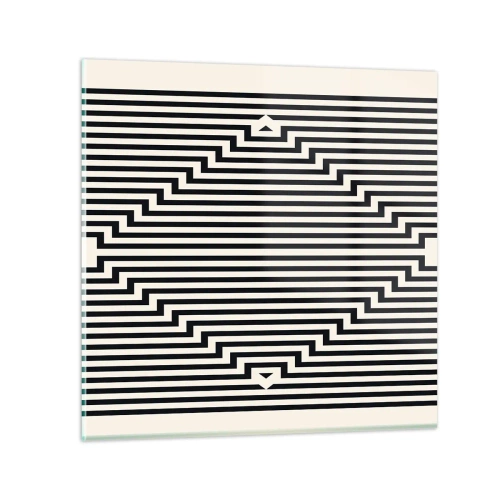 Glasbild - Bild auf glas - Geometrische Illusion - 60x60 cm