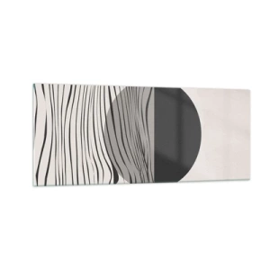 Glasbild - Bild auf glas - Halbe Komposition - 100x40 cm