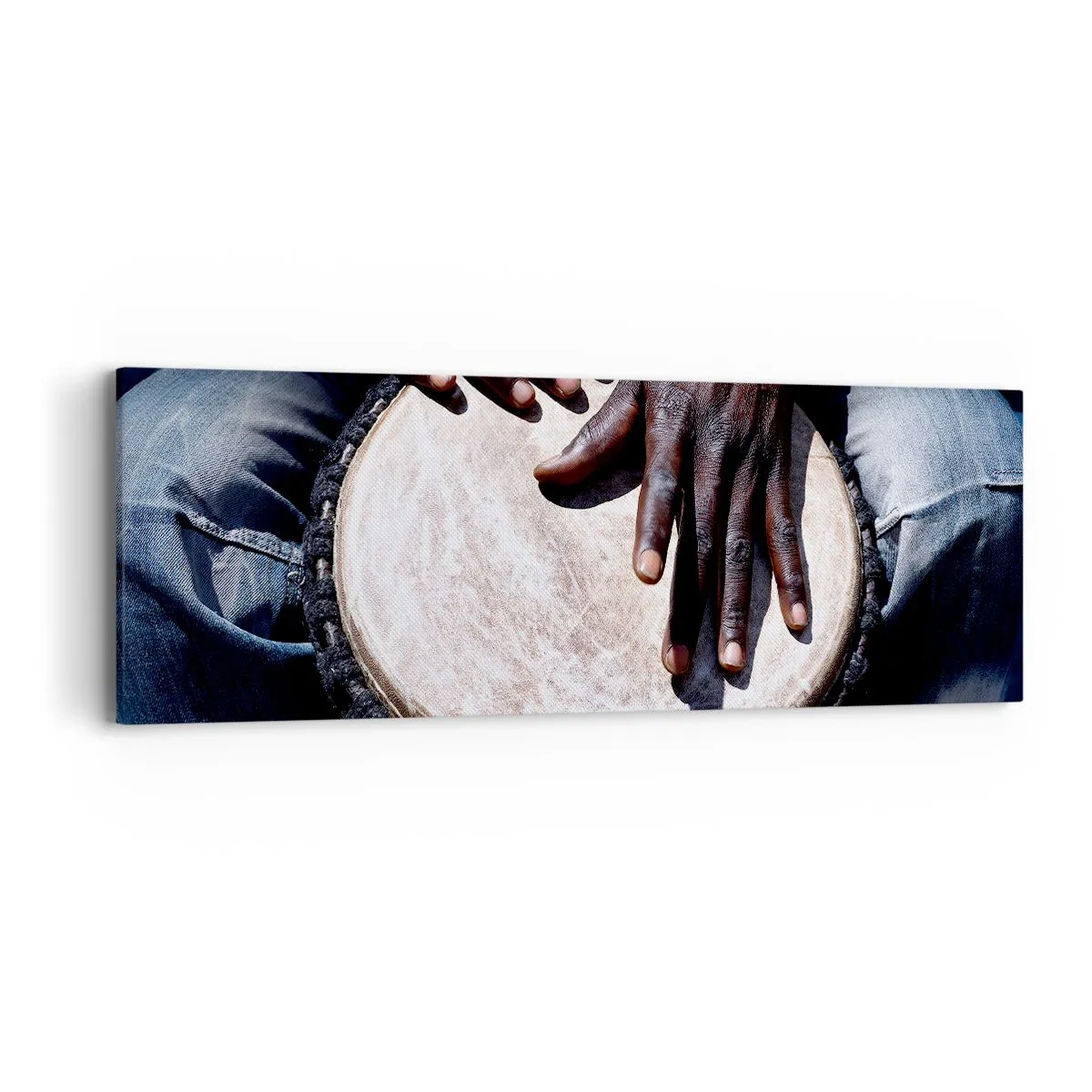 Bild auf Leinwand - Leinwandbild - Lebe in deinem eigenen Rhythmus - 90x30 cm