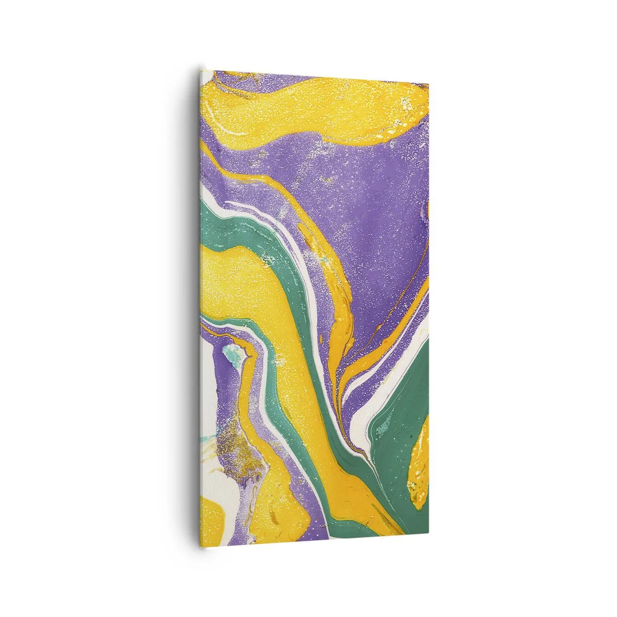 Bild auf Leinwand - Leinwandbild - Farbwellen - 65x120 cm