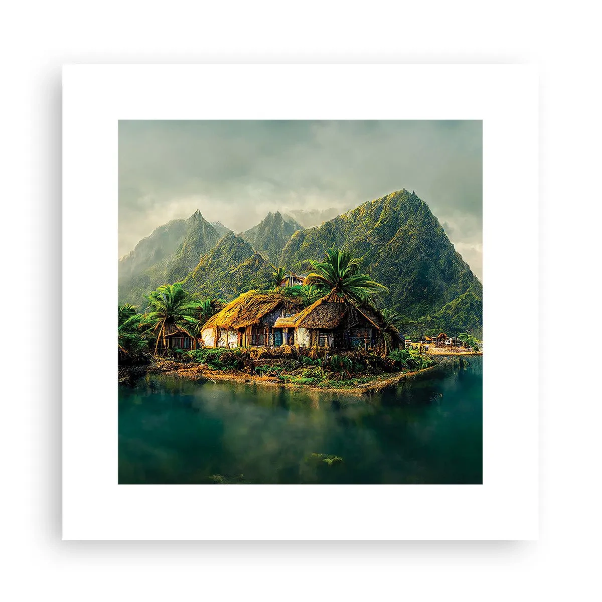 Poster - Tropisches Paradies - 30x30 cm