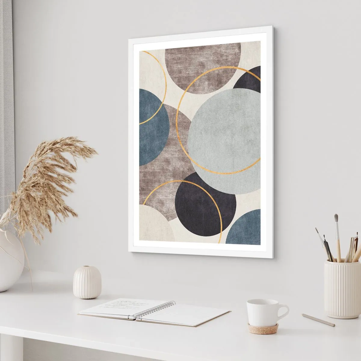 Poster in einem weißen Rahmen - Rad für Rad - 70x100 cm