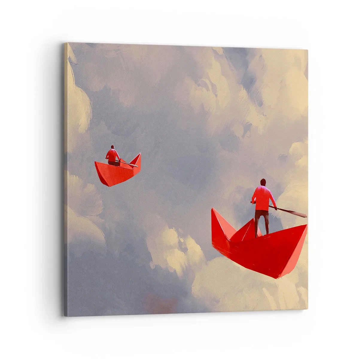 Bild auf Leinwand - Leinwandbild - Expedition der Träumer - 70x70 cm