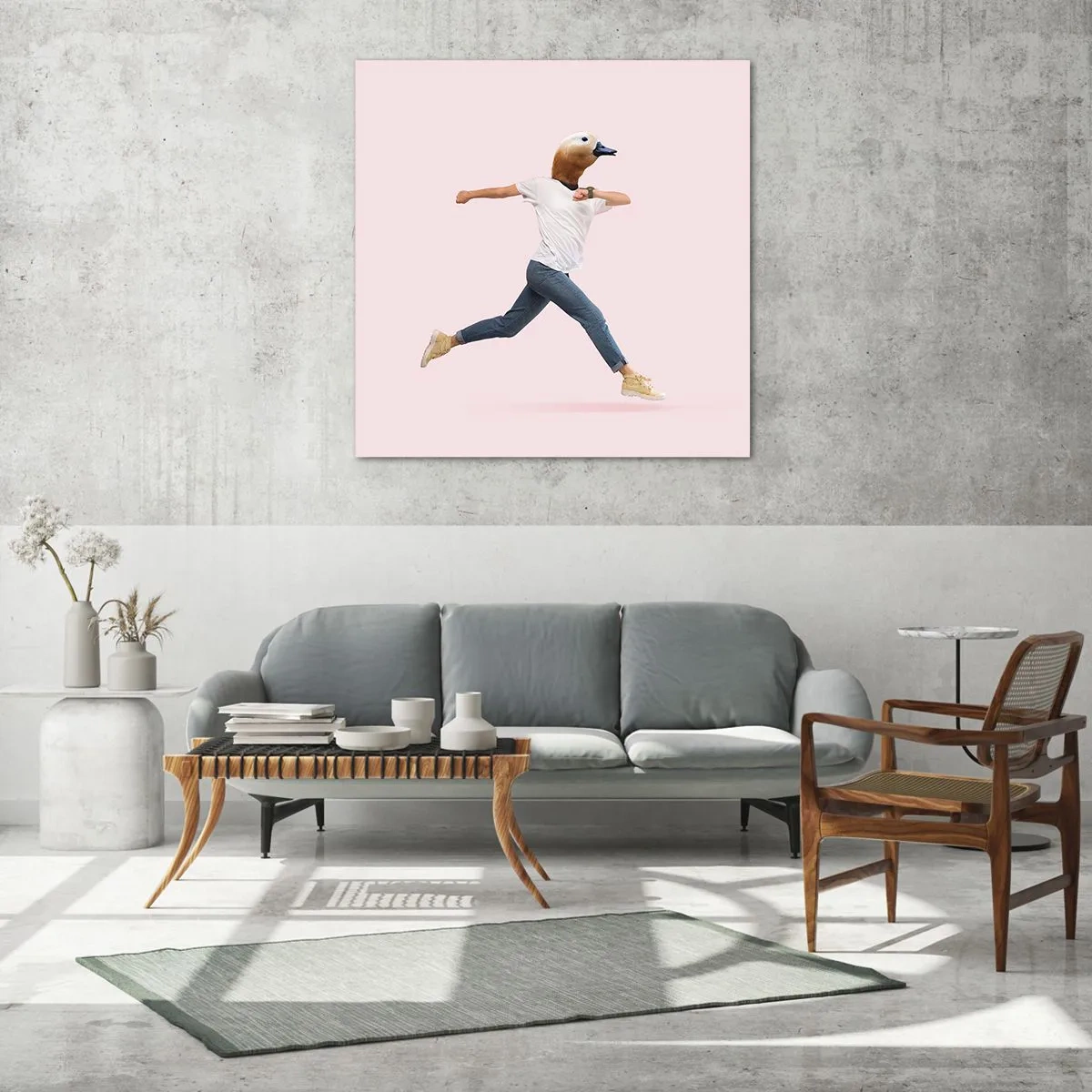 Glasbild - Bild auf glas - Eine Prise Absurdität - 50x50 cm