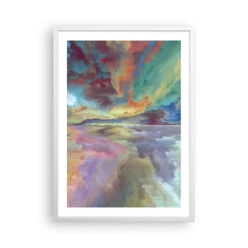 Poster in einem weißen Rahmen - Zwei Himmel - 50x70 cm