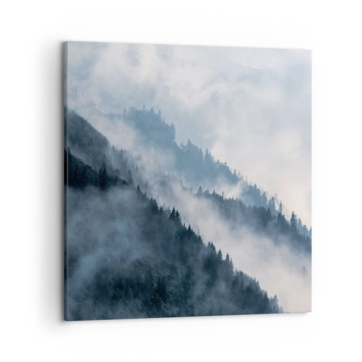 Bild auf Leinwand - Leinwandbild - Mystik der Berge - 50x50 cm