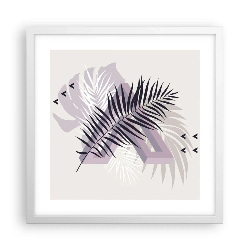 Poster in einem weißen Rahmen - Der Schatten des Schattens - 40x40 cm