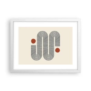 Poster in einem weißen Rahmen - Vom Anfang bis zum Ende - 40x30 cm