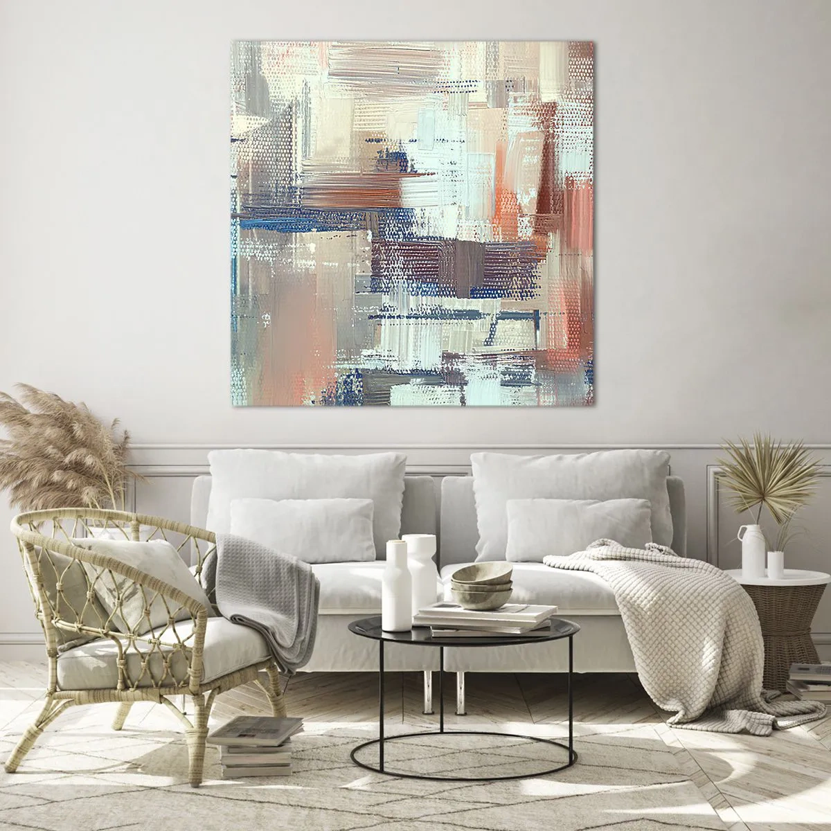 Glasbild - Bild auf glas - Zum Licht kommen - 60x60 cm