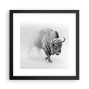 Poster in einem schwarzem Rahmen - König der Prärie - 30x30 cm